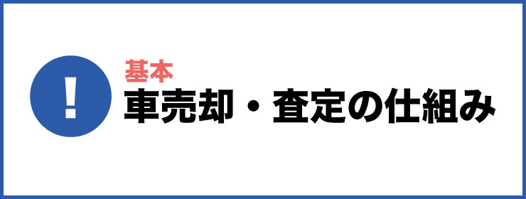 車売却の基本