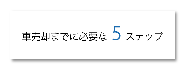 車売却の手順