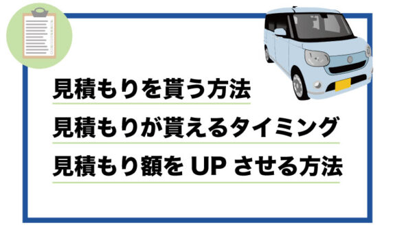 車の見積もり