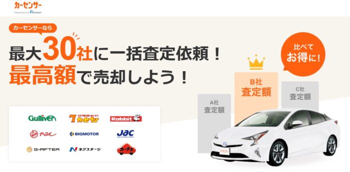 損しない売却カーセンサー