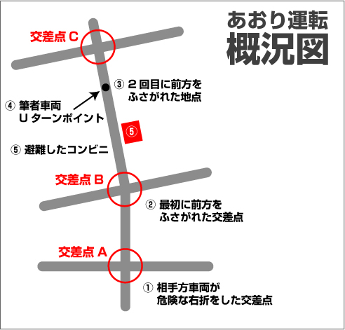 受けた「あおり運転」の概況