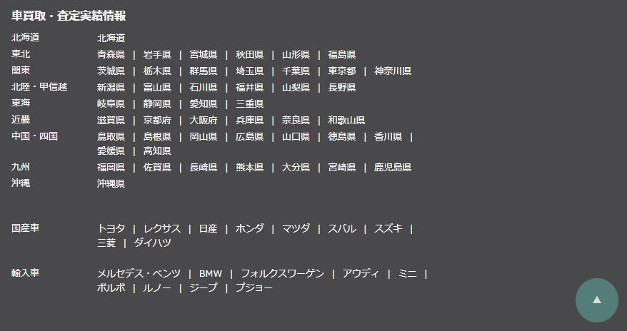各都道府県のMOTA車買取の加盟店