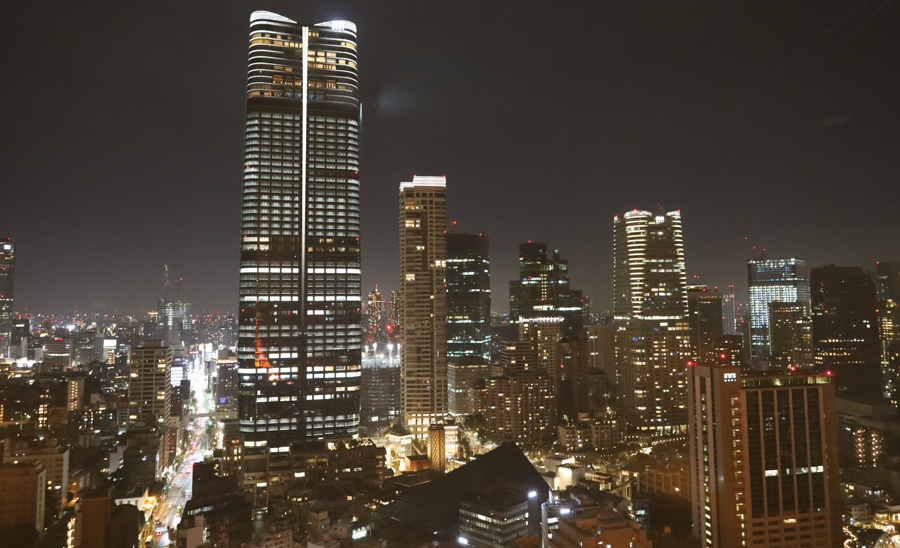 東京タワーから森ビル撮影